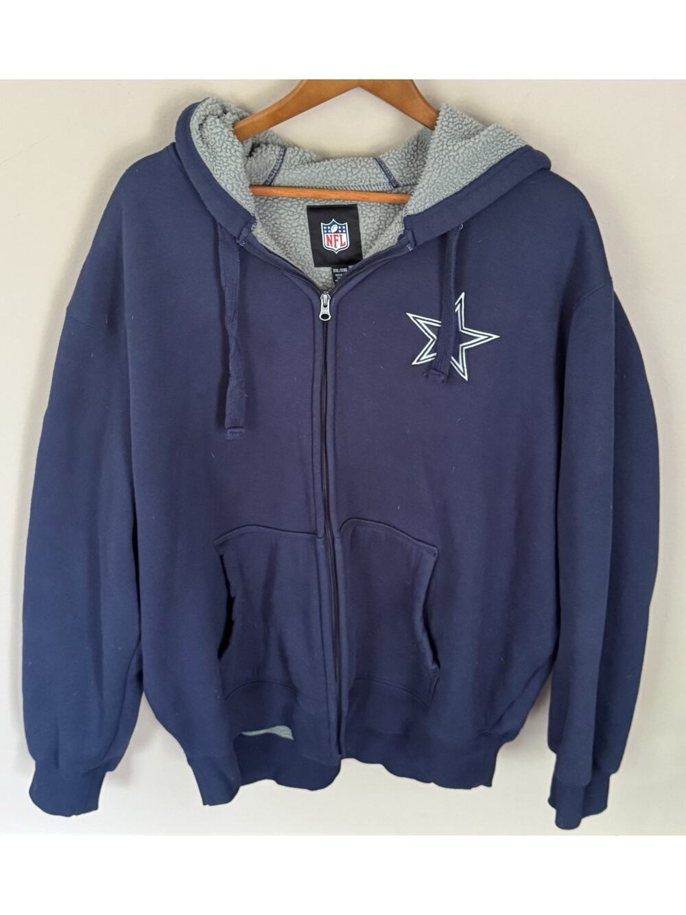 Dallas Cowboys NFL Ultra GAME XXL Full Zip Knit Hoodie Jacket Men's